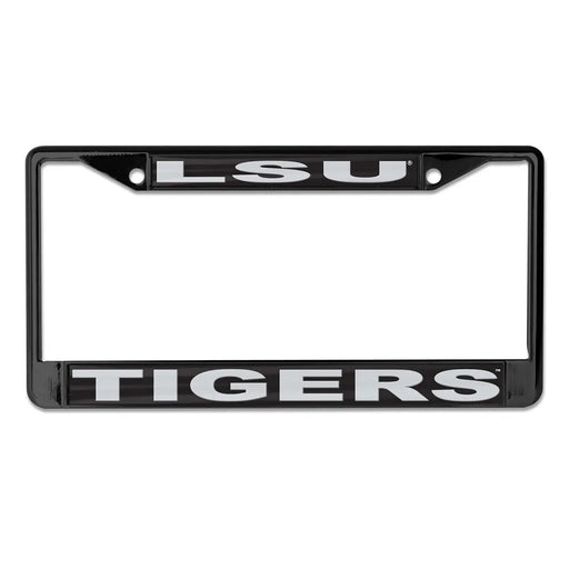 LSU Tigers Wincraft Acrylic Inlay License Plate Frame - Black