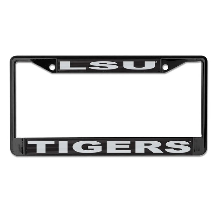 LSU Tigers Wincraft Acrylic Inlay License Plate Frame - Black