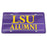 LSU Tigers Wincraft Alumni Bar Laser-Cut Acrylic License Plate - Purple