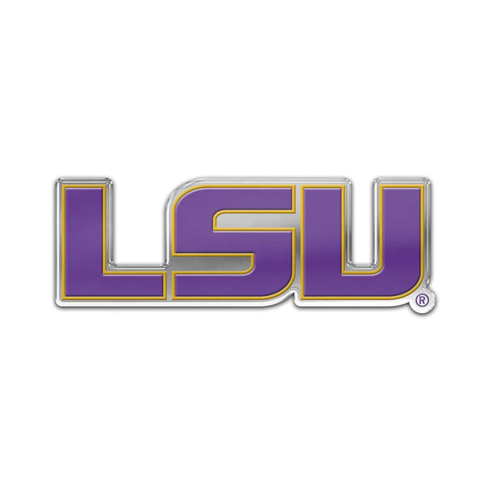 LSU Tigers Wincraft Lighweight Color Aluminum Finish Auto Badge