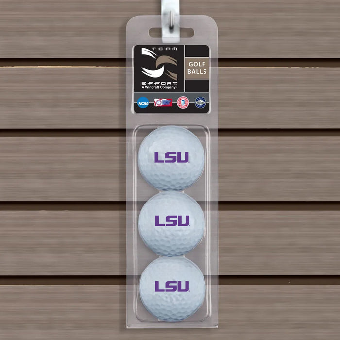 LSU Tigers Wincraft Team Golf 3-Pack Golf Balls