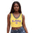 LSU Tigers ZooZatZ Arch Tiger Head V-Neck Layup Tank - Gold