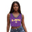 LSU Tigers ZooZatZ Arch Tiger Head V-Neck Layup Tank - Purple