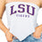 LSU Tigers ZooZatZ Arch Tigers Tie Back Bandeau Top - White