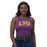 LSU Tigers ZooZatZ Arched LSU Tigers 1st Down Crop Tank - Purple
