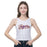 LSU Tigers ZooZatZ LSU Script 1st Down Crop Tank - White Pinstripe