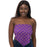 LSU Tigers ZooZatZ LSU Mini Logo Tie Back Bandeau Top - Purple