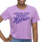 LSU Tigers ZooZatZ Women's Retro Lines Crop T-Shirt - Lavender