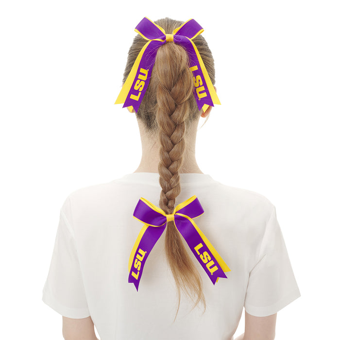LSU Tigers ZooZatz 2-Pack Ribbon Hair Ties