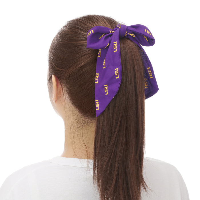 LSU Tigers ZooZatz Extra Credit Hair Scrunchie - Purple