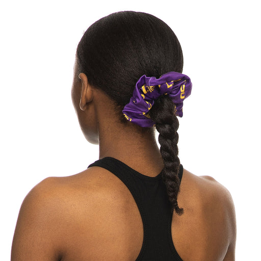 LSU Tigers ZooZatz Primary Pattern Scrunchie - Purple
