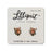 Lilliput Little Things Tiger Head Titanium Post Stud Earrings