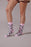 Louisiana Bonfolk Woven Gator Socks - Pink