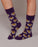 Louisiana Bonfolk Woven Tiger Socks - Purple