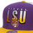 LSU Tigers Mitchell & Ness Beanie Mike Billboard 2 Snapback Hat - Purple