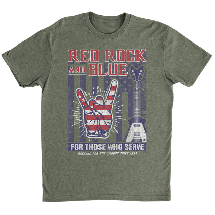 Red Rock & Blue 2023 Premium Rock T-Shirt - Military Green