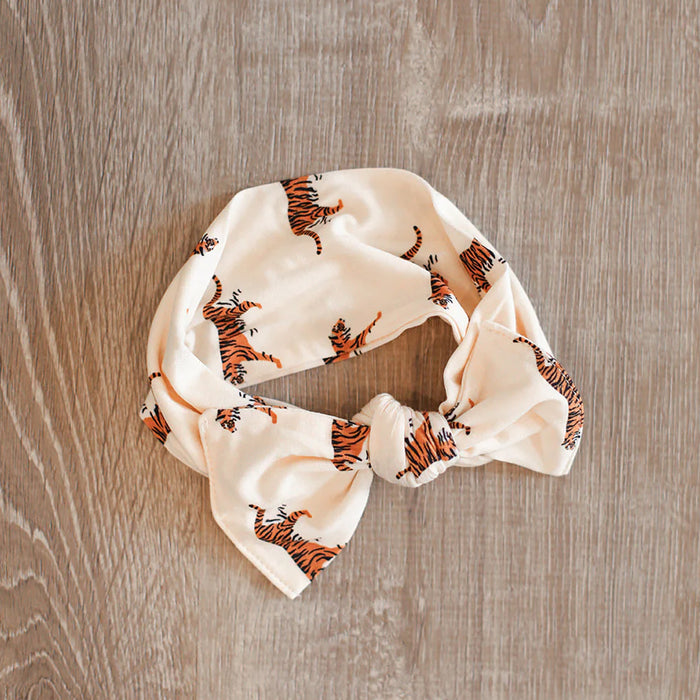 Southern Slumber Tiger Bamboo Infant Headband - Natural