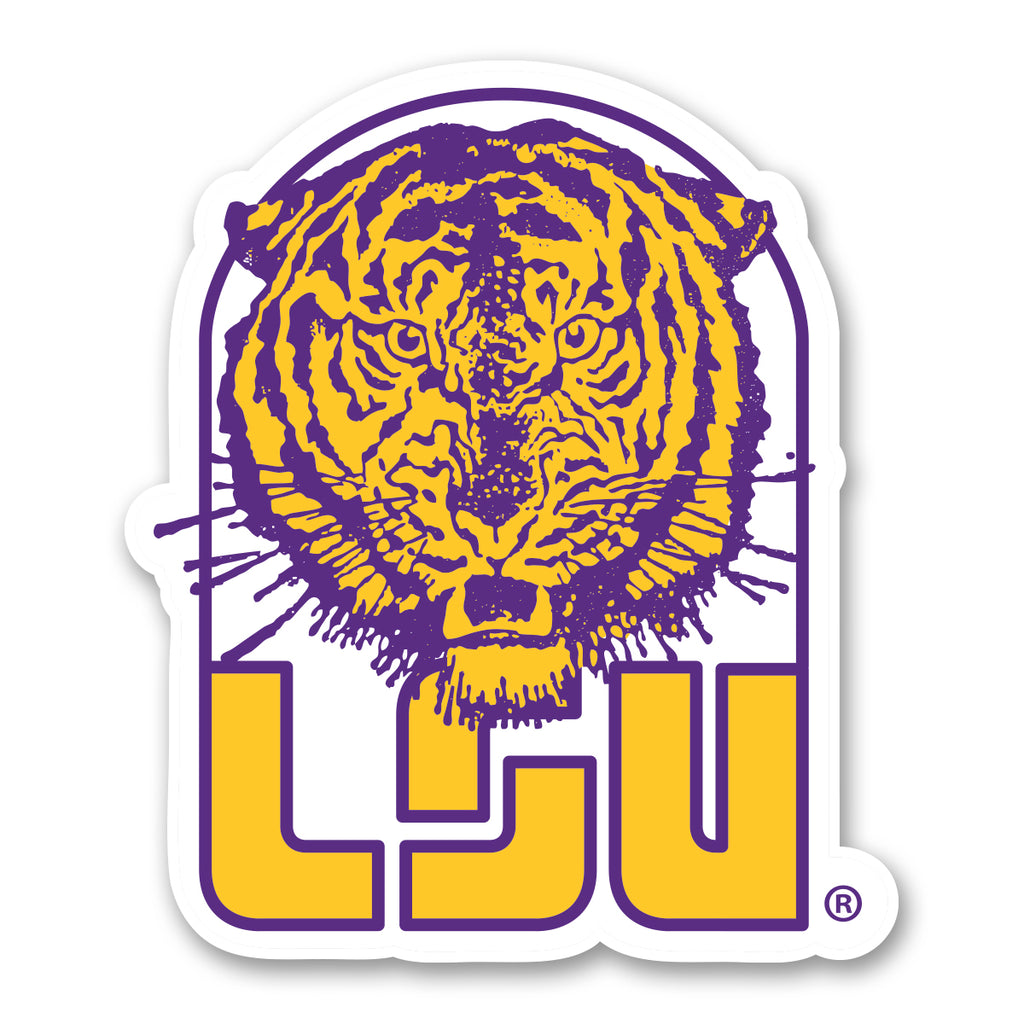 Lsu Address Labels B&B Dry Goods LSU Tigers The Archives Vault Tiger Premium Vinyl Decal ...
