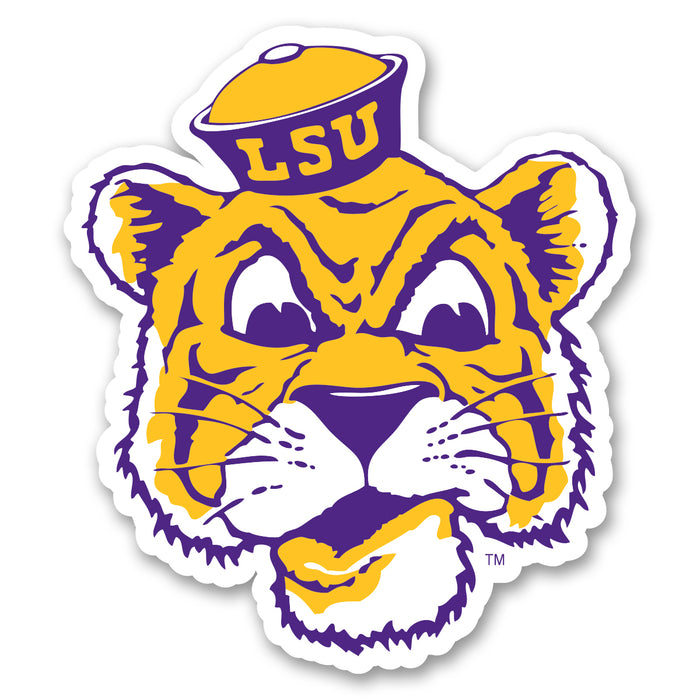 B&B Dry Goods LSU Tigers The Archives Beanie Mike Premium Vinyl Decal