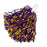 Two Color Metallic Purple & Gold Handle Shimmer Shaker Pom