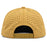 Bengals & Bandits Black & Gold Round Patch Flat Brim Perforated 5 Panel Rope Hat - Straw / Silver Rope