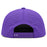 Bengals & Bandits Purple & Gold Round Patch Flat Brim Perforated 5 Panel Rope Hat - Purple / White Rope