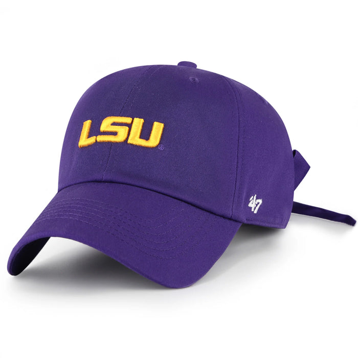 LSU Tigers 47 Bow Back Clean Up Adjustable Ponytail Hat - Purple