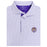 LSU Tigers Horn Legend Round Vault Lisbon Performance Stretch Polo - White / Lavender / Purple