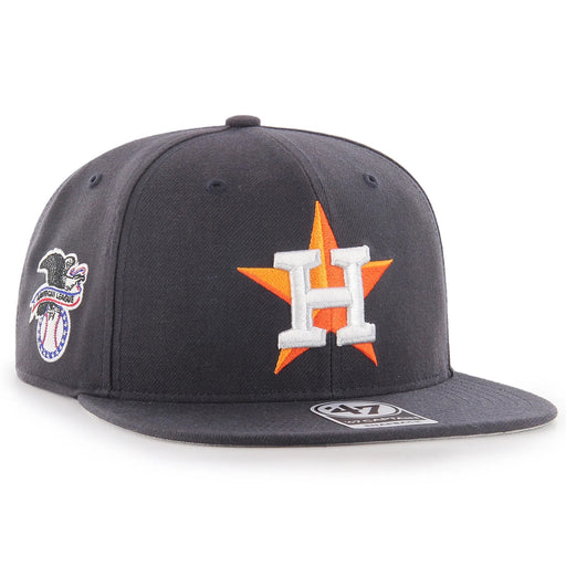 Houston Astros 47 Brand Star Sure Shot 47 Captain Snapback Hat - Navy