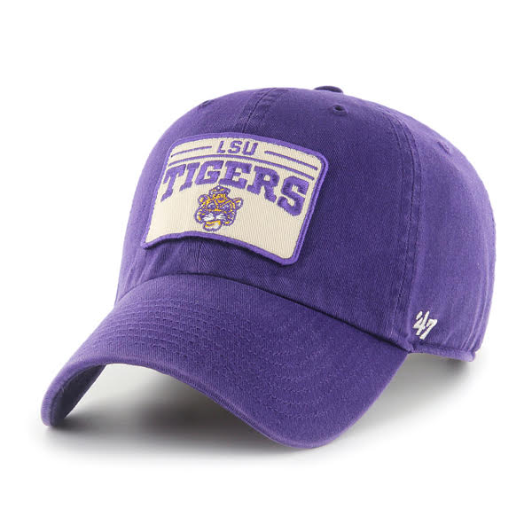 LSU Tigers 47 Brand Vault Beanie Mike Fairmount Clean Up Hat - Purple