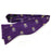 B&B Dry Goods Bengals & Bandits Woven Silky Hand Tied Bow Tie - Purple