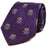 B&B Dry Goods Bengals & Bandits Woven Pattern Necktie - Purple
