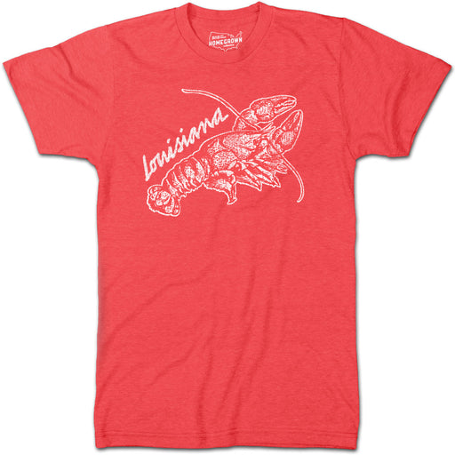 B&B Dry Goods Homegrown Louisiana Crawfish T-Shirt - Red