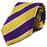 B&B Dry Goods Freshman Rep Stripe Woven Necktie - Purple / Gold