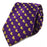 B&B Dry Goods Louisiana Outline Woven Necktie - Purple