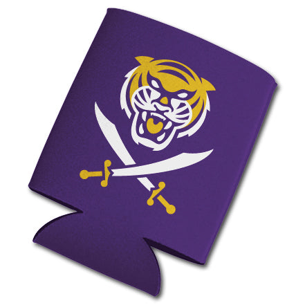 Bengals & Bandits Stitched Neoprene Double Sided Can Holder Koozie - Purple