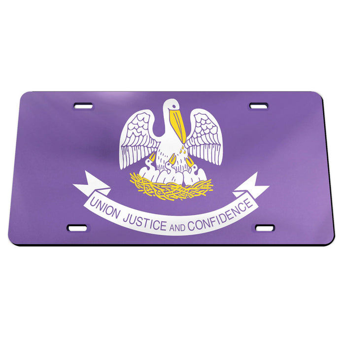 B&B Dry Goods Homegrown Louisiana Purple License Plate