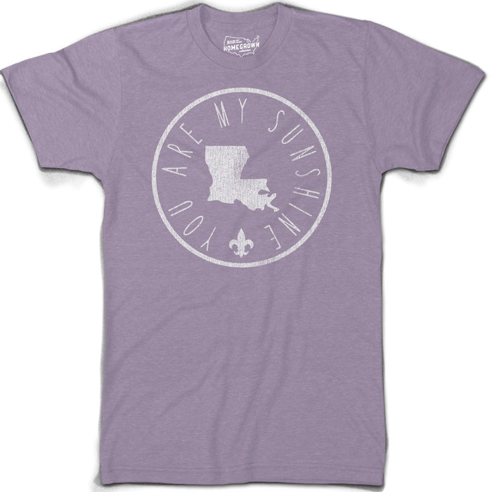 B&B Dry Goods Homegrown Louisiana Sunshine Circle T-Shirt - Purple