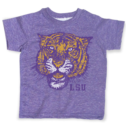 B&B Dry Goods LSU Tigers 78 Tiger Melange Toddler T-Shirt - Purple