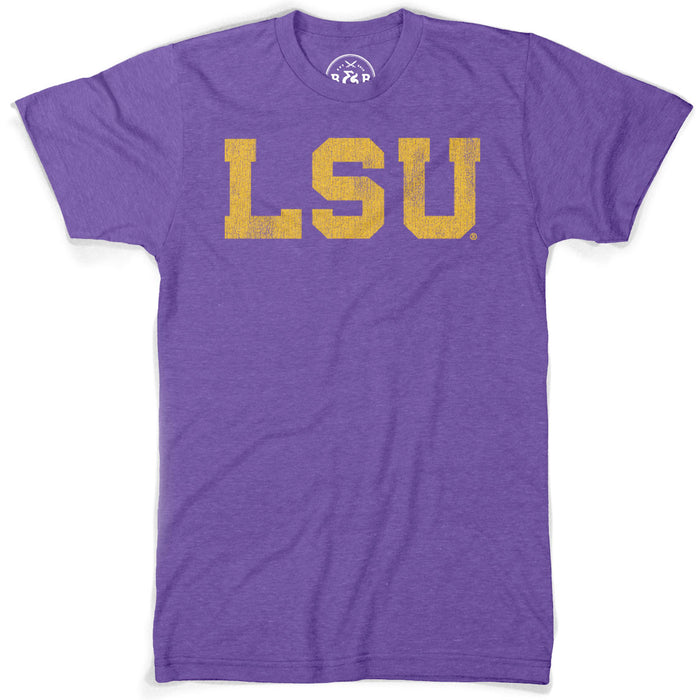 B&B Dry Goods LSU Tigers Athletic Block T-Shirt - Purple