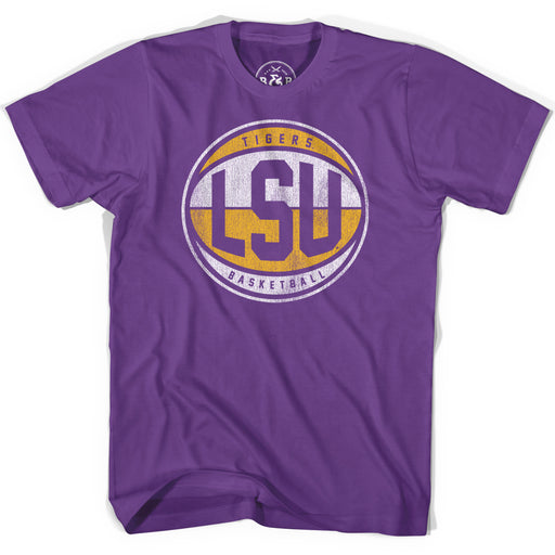 B&B Dry Goods LSU Tigers ABA Basketball T-Shirt - Purple
