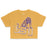 B&B Dry Goods LSU Tigers Retro Step Crop T-Shirt - Gold