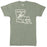 B&B Dry Goods Homegrown Louisiana Bayou Outline T-Shirt - Military Green