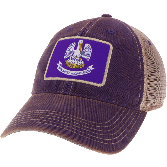 Homegrown Louisiana OFA Trucker Hat - Purple
