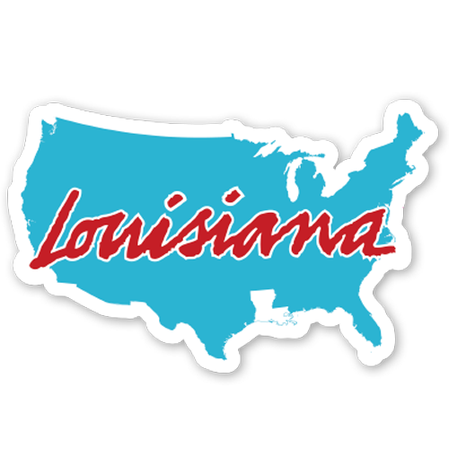 B&B Dry Goods Homegrown Louisiana USA Decal
