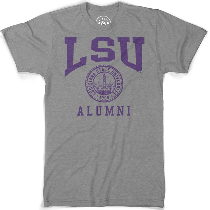 B&B Dry Goods LSU Tigers Alumni Seal T-Shirt - Grey