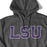 B&B Dry Goods LSU Tigers Athletic Block Fleece Pullover Hooded Sweatshirt - Charcoal