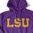 B&B Dry Goods LSU Tigers Athletic Block Fleece Pullover Hooded Sweatshirt - Purple