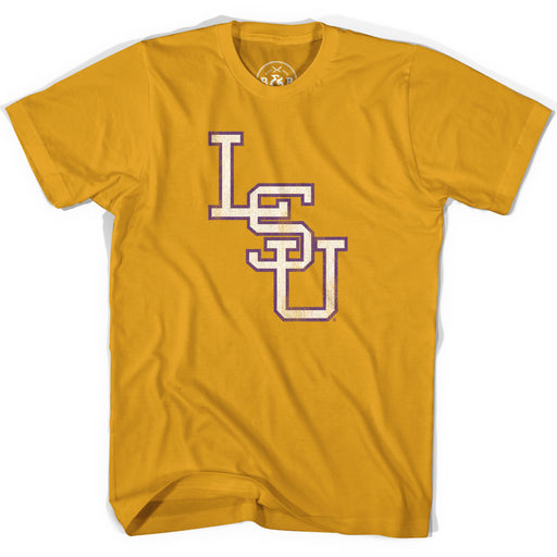 B&B Dry Goods LSU Tigers Baseball Interlock T-Shirt - Mustard