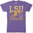 B&B Dry Goods LSU Tigers Retro Fightin' Tigers Football Tri-Blend T-Shirt - Purple